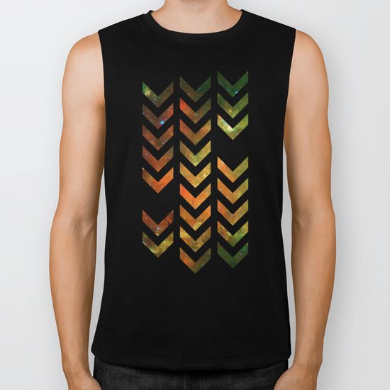 Nebula Chevrons Biker Tank