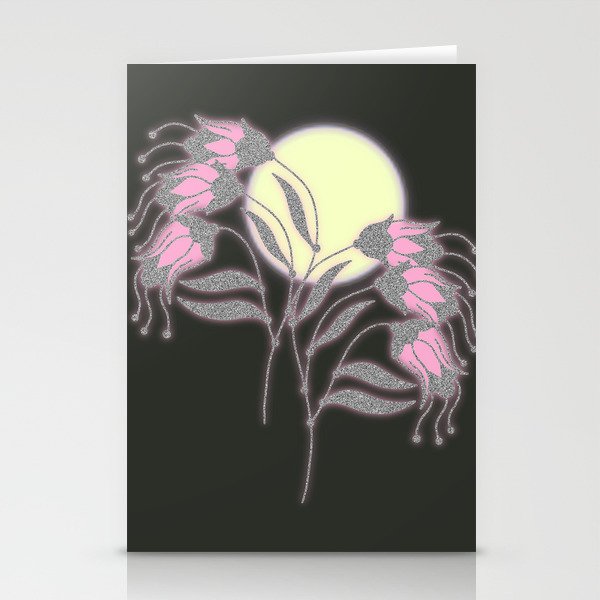 Droopy Moody Flowers Stationery Cards