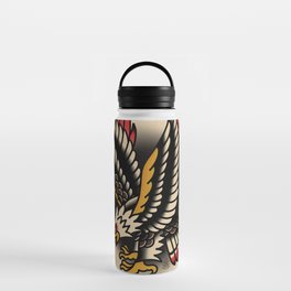 Traditional Tattoo Eagle  Water Bottle