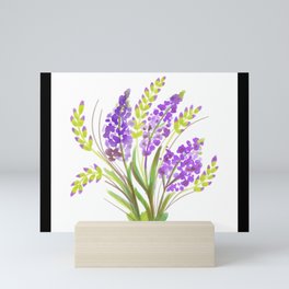 Purple Vervain Plant Mini Art Print