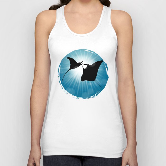 Manta Ray Underwater Aquatic Animals Tank Top