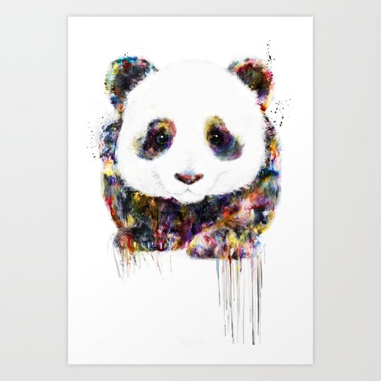 panda Art Print by ururuty | Society6