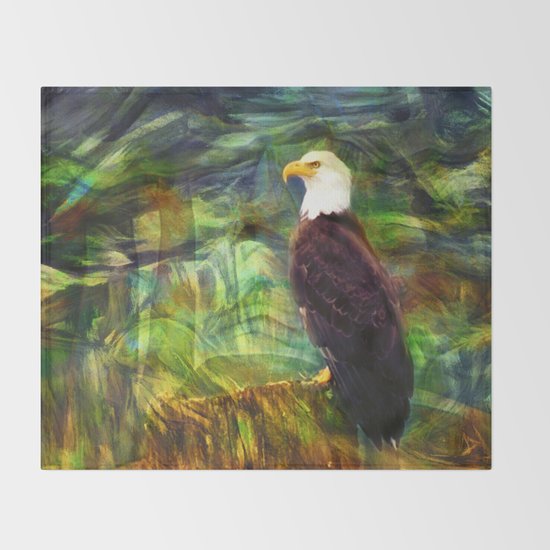 West Coast Eagle Throw Blanket