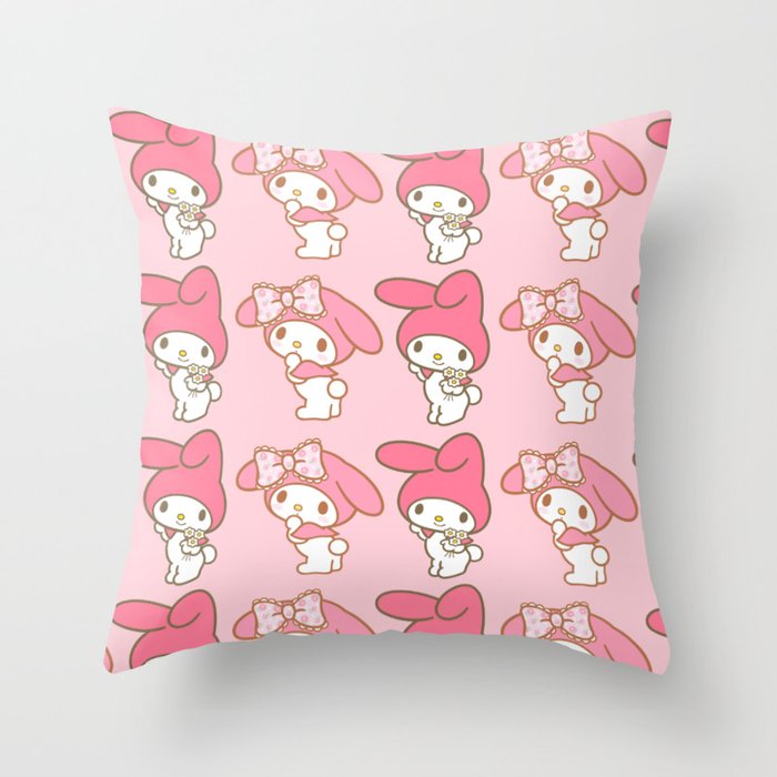 My Melody Pattern Throw Pillow