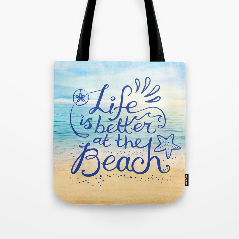 Canvas Shopping Tote Bag Life Its About Learning to Dace in Rain Waiting Beach for Women 