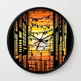 the wires Wall Clock