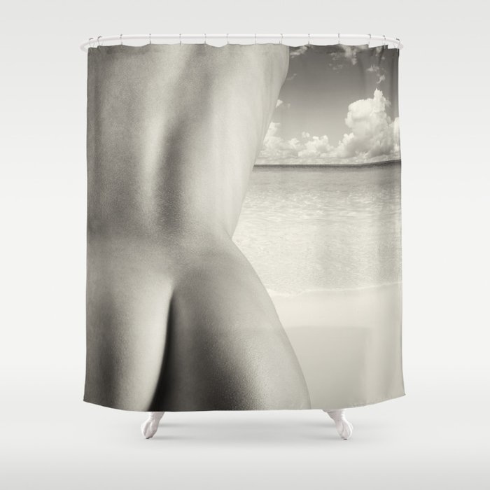 Nudist Beach Shower Curtain By Annsp Society6 Nudist Beach Shower Curtain