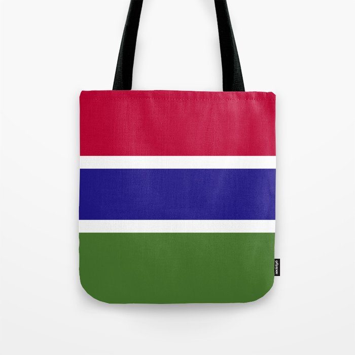 Gambia flag emblem Tote Bag
