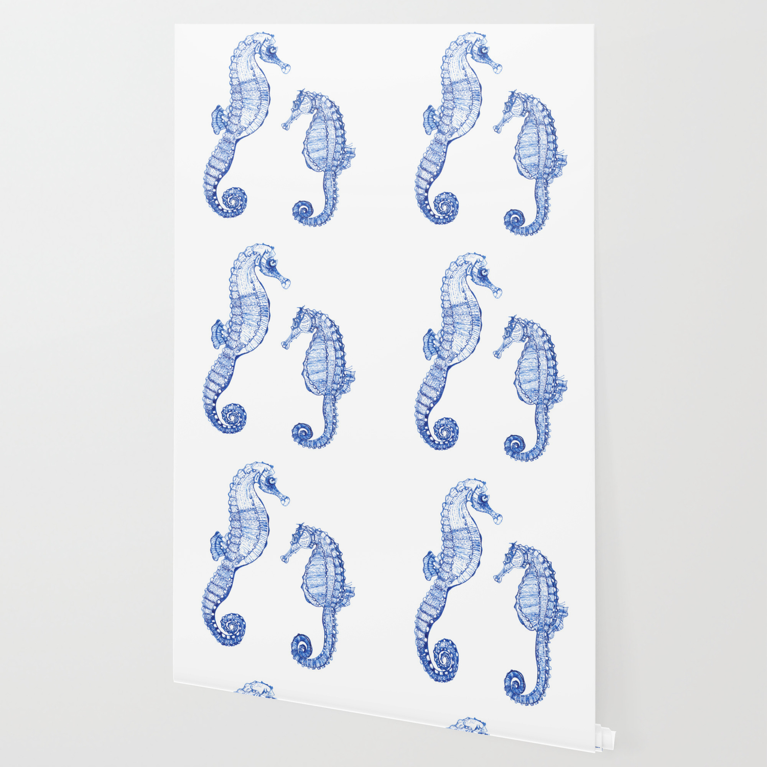Seahorses Wallpaper By Whittledesignstudio Society6
