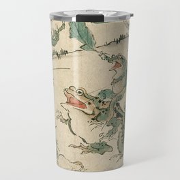 Battle of the Frogs Travel Mug