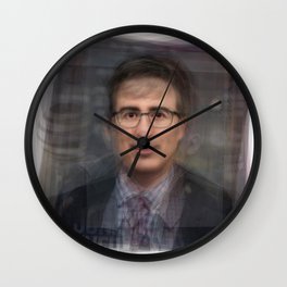 John Oliver Portrait Overlay Wall Clock