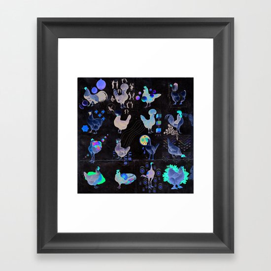 Defenseless Chickens Framed Art Print