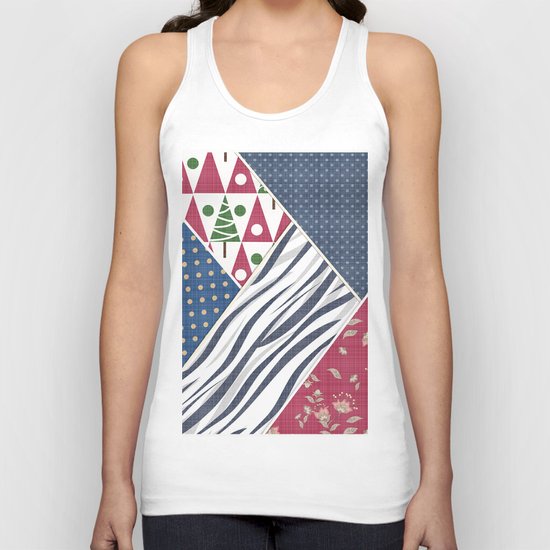 Abstract pattern .Textile patchwork patchwork . Unisex Tank Top