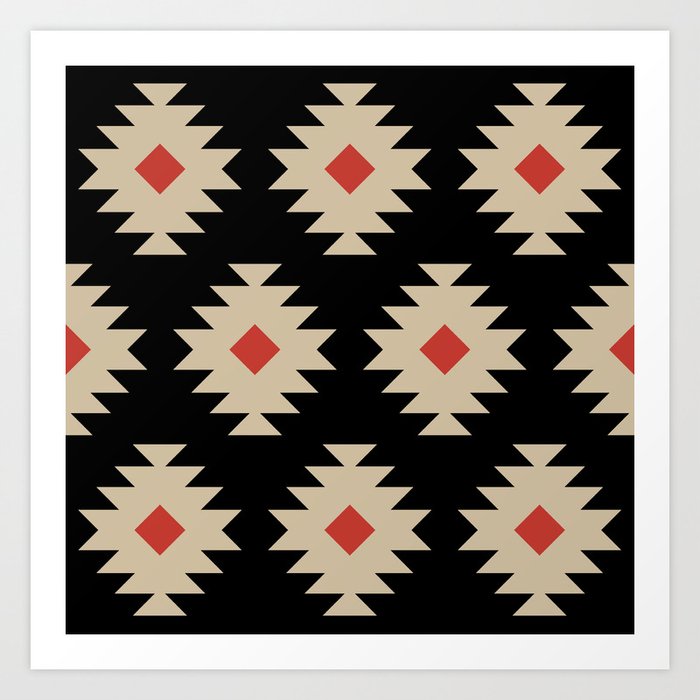 Native American Pattern 553 Art Print