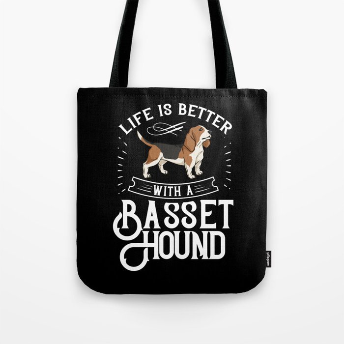 Basset Hound Dog Gift Puppies Owner Lover Tote Bag