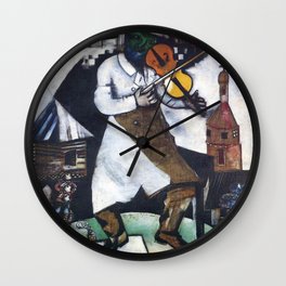 The fiddler by Marc Chagall (1913) Wall Clock