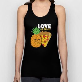 Love Cute Pride Pineapple Pizza Love is Love Unisex Tank Top