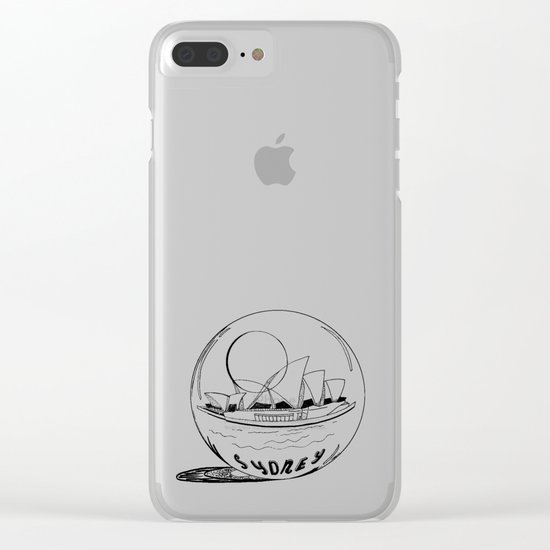 Sydney in a glass globe Clear iPhone Case
