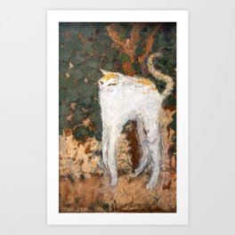 Pierre Bonnard - The White Cat / Le Chat Blanc Art Print