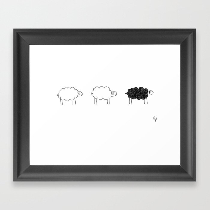 Three CloudSheeps Framed Art Print