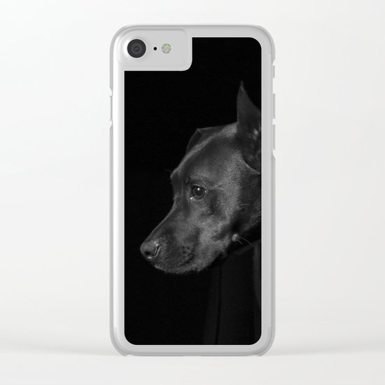 The black dog 7 Clear iPhone Case