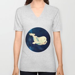 Space Beluga V Neck T Shirt