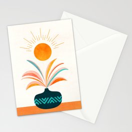 Sunny Palm Tree Still Life Stationery Card