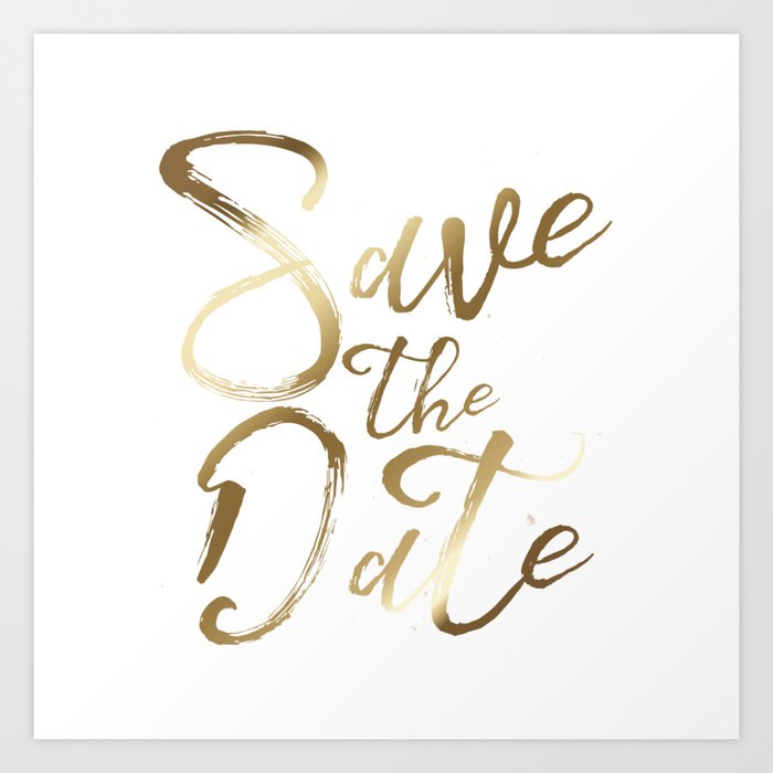 Save the Date Print