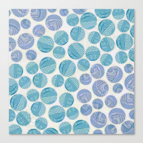 Zentangle Circles Canvas Print