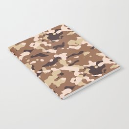 Brown Camouflage Notebook