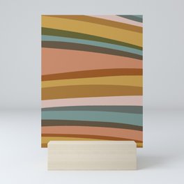 Color Horizontal Line Design Mini Art Print