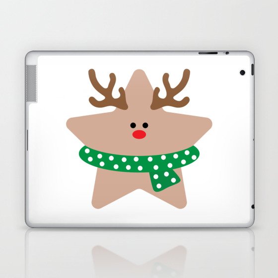 Reindeer star Laptop & iPad Skin