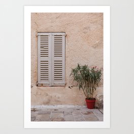 Pastel wall in the South of France | Saint-Tropez |  Fine Art Travel Photography Art Print