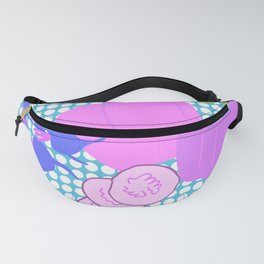 Retro Modern Spring Garden Salad Pink And Purple Fanny Pack