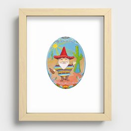 Mexican Gnome Recessed Framed Print