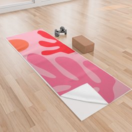 Henri Matisse - Leaves - Bubblegum Yoga Towel