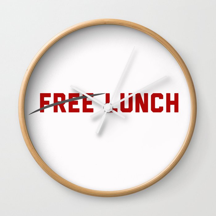 FREE LUNCH 3 Wall Clock