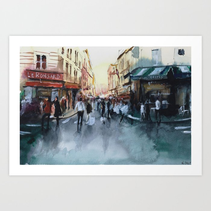 PARIS Street - Painting Art Print