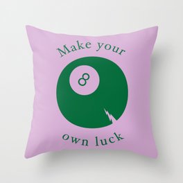 Lady luck Throw Pillow