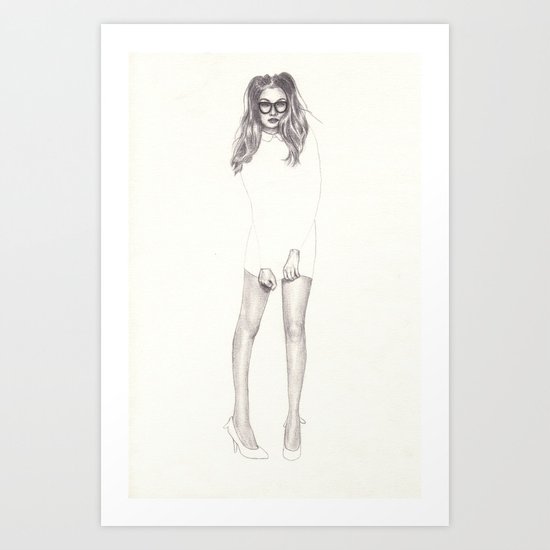 No.1 Fashion Illustration Series Art Print