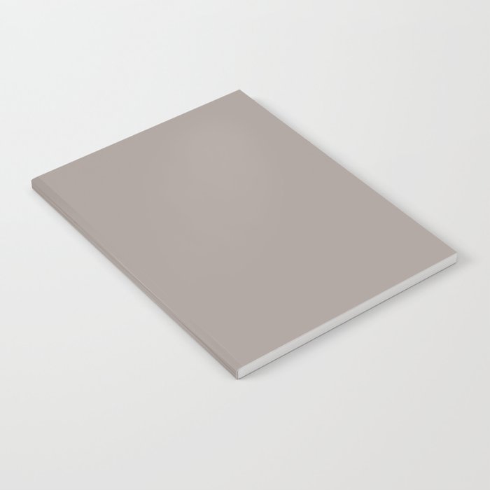 Mid-tone Gray Brown Solid Color Earth-tone Pairs Pantone Atmosphere 16-1406 TCX Notebook