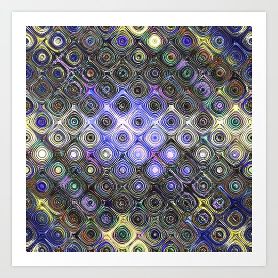 Digital Beads of Glass Art Print