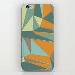 Abstract background with colorful triangles iPhone Skin