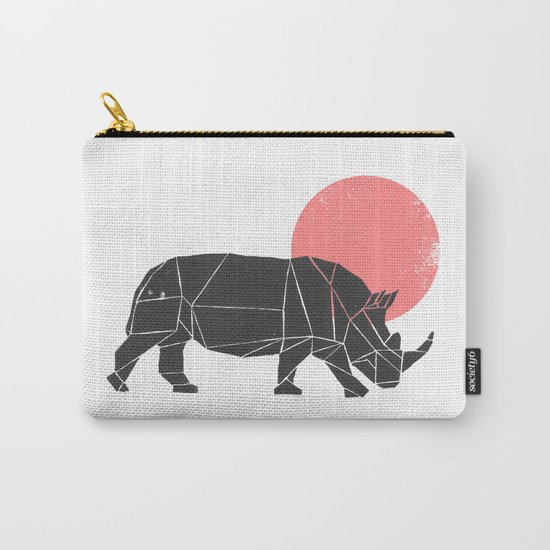 Geometric Rhino Carry-All Pouch