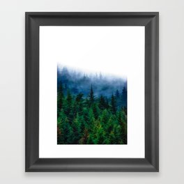 Misty Alaskan Forest - Vincent van Style Painting Framed Art Print