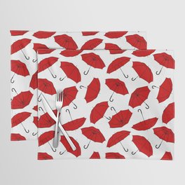 Red Umbrella pattern Placemat