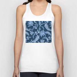 ROYAL BLUE BATIK FLORAL Tank Top