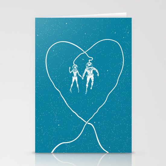Love Space, Blue Stationery Cards