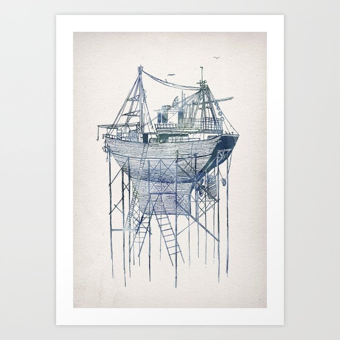 Dry Dock II Art Print