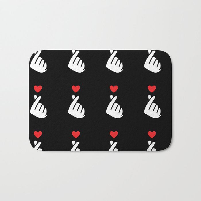 KPop Cute Heart - Korean K-pop Bath Mat